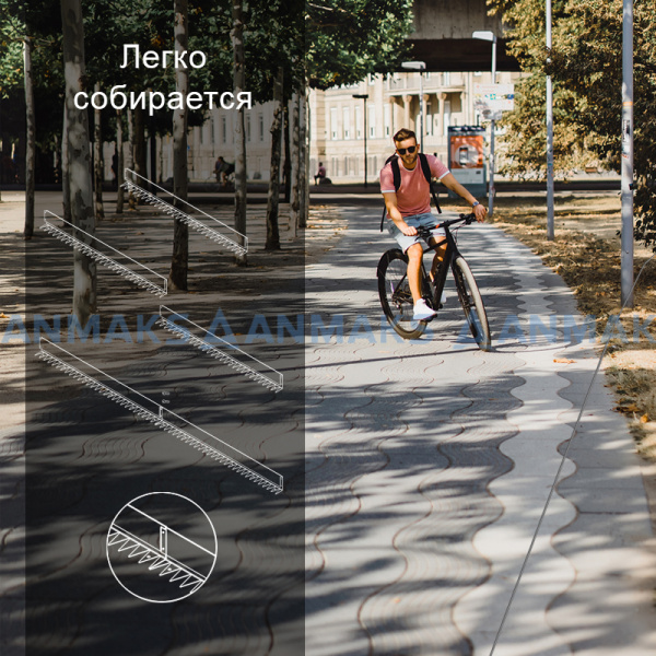 Бордюр стальной NORD LINE SUPER L типа 1200 мм