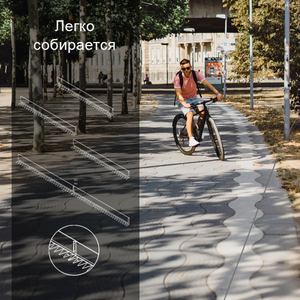 Бордюр стальной NORD LINE SUPER L типа 2450 мм