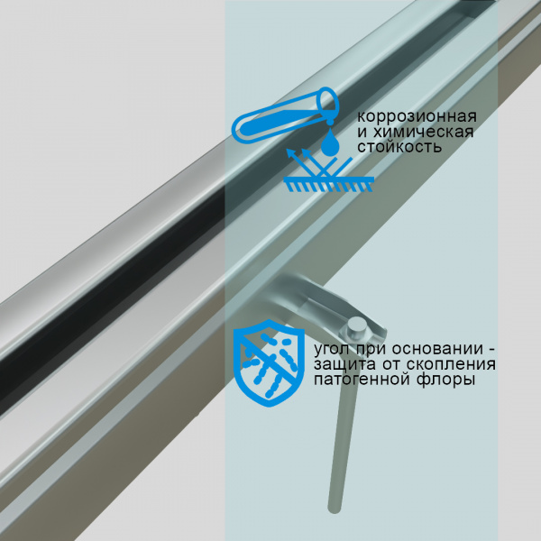 Лоток водоотводный ЛВ-60.20.950-НС АЩ60-B20 нержавеющая сталь