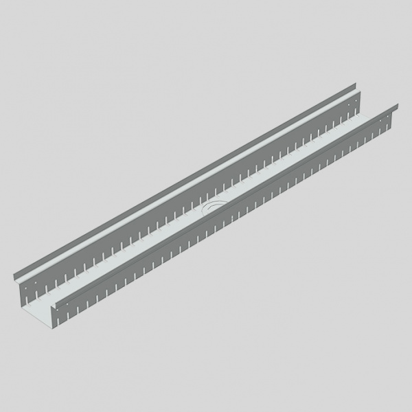 Лоток дренажный Steel-Lite-DN100 для террас и плоских кровель с выпуском Ф50-75 мм высотой 30-100 мм из нержавеющей стали